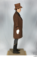  Photos Woman in Historical Suit 5 20th century Historical clothing a poses brown suit whole body 0007.jpg